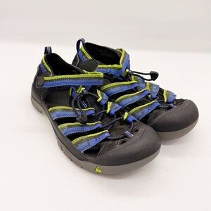 Keen Newport H2 Hiking Water Shoe Size 8.5 Blue Neon Green Outdoor Gorpcore
